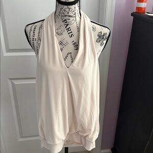Express Cream Halter Blouse